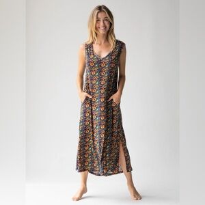 Natural Life Hangout Cotton Midi Dress size XS/S